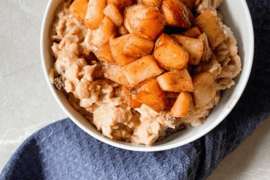 Overnight oats pommes cannelle