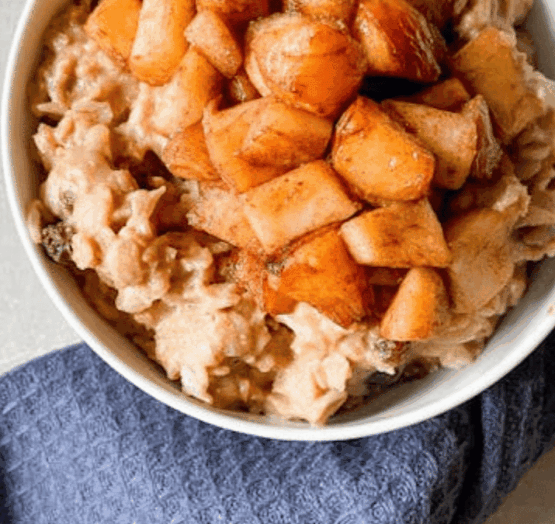 Overnight oats pommes cannelle