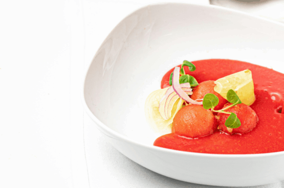 Gaspacho tomate et pastèque