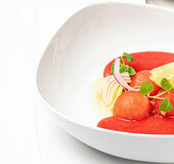 Gaspacho tomate et pastèque