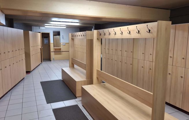 les vestiaires du centre Kineo Fitness et Wellness
